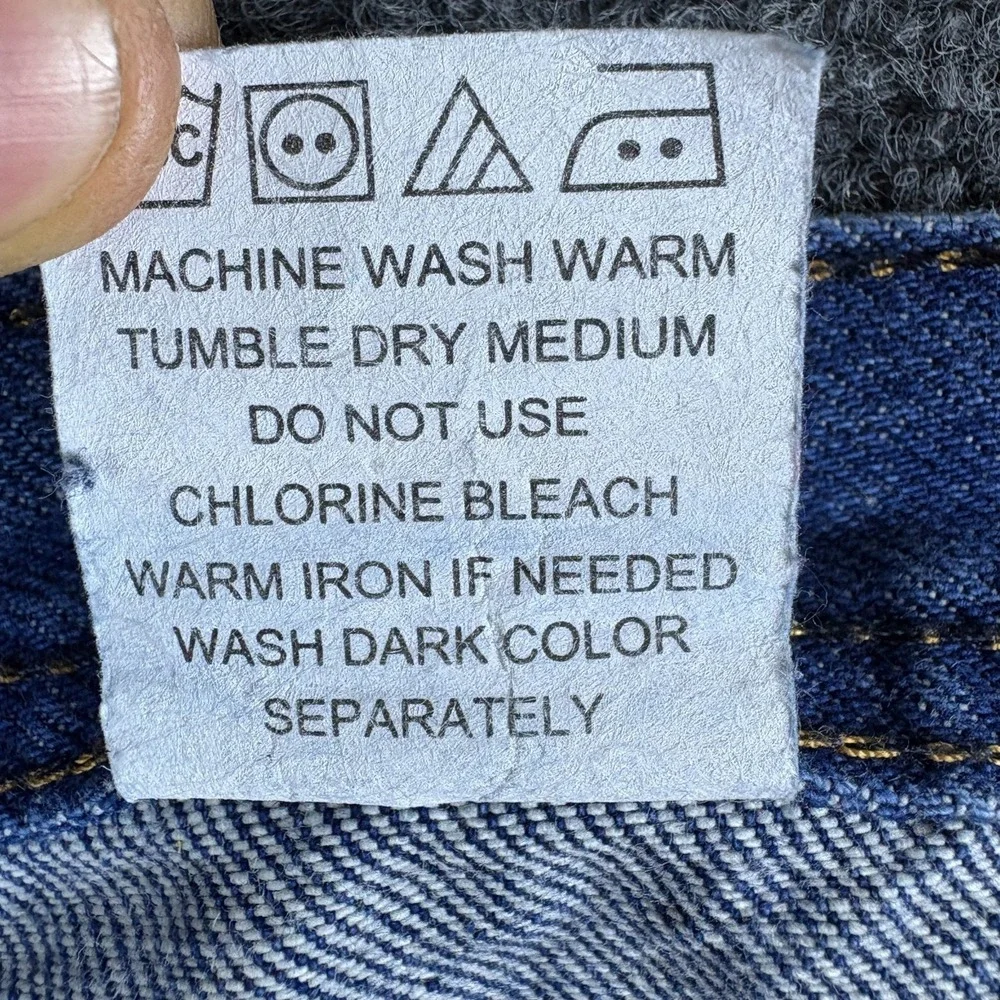 Key Apparel Carpenter Jeans Mens 34x33‎ Blue Denim Dungaree Cotton Double Front